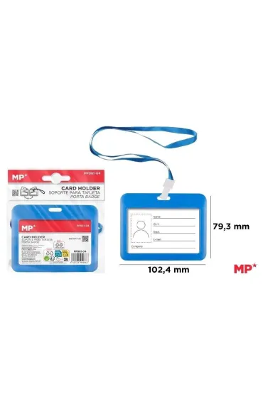 Mp Main Paper Etui na identyfikator niebieskie