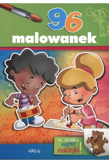 Malowanki z kolorowym wzorem. 96 malowanek