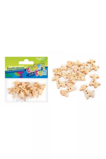 Craft with Fun Ozdoba dekoracyjna guziki �yrafy