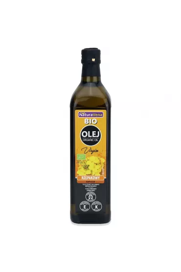 NaturaVena Olej rzepakowy t�oczony na zimno nierafinowany 750 ml Bio
