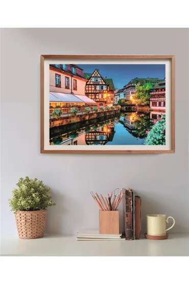 Puzzle 500 el. HQ Strasbourg old town Clementoni