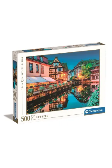Puzzle 500 el. HQ Strasbourg old town Clementoni