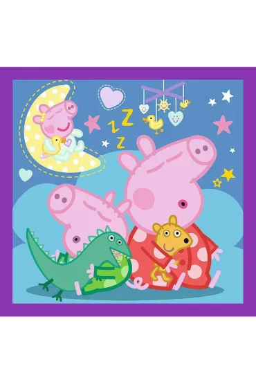 Puzzle 3w1 Zwyczaje �winki Peppy Trefl