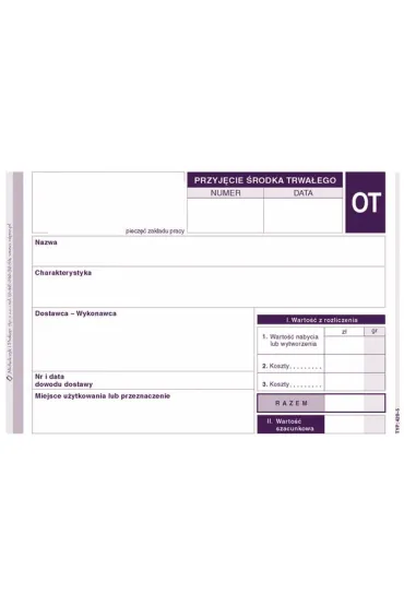 Michalczyk i Prokop Druk OT Przyj�cie �rodka trwa�ego MiP