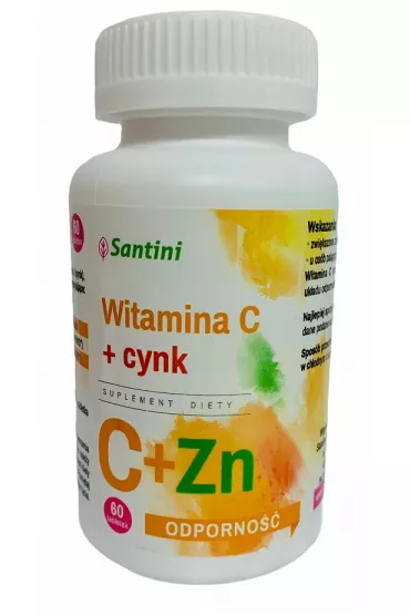 Santini Witamina C + cynk Suplement diety 60 kaps.