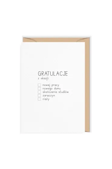 Karnet Gratulacje