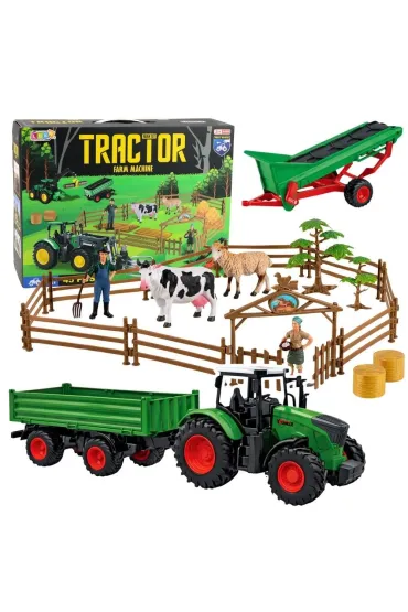 Zestaw rolniczy + trakror z rpzyczep� 45el. LeanToys