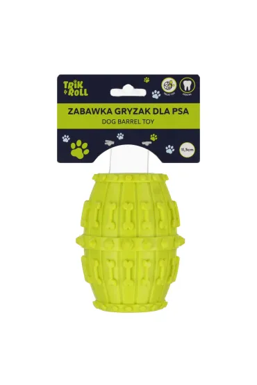 Zabawka dla psa Gryzak smaczek 11,5cm limonkowy TRIK&ROLL 560864