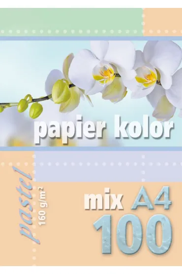 Kreska, Papier kolorowy pastelowy A4 160 g/m2, wielokolorowy