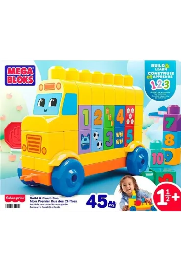 Mega Bloks Autobus Buduj i licz Pojazd i klocki