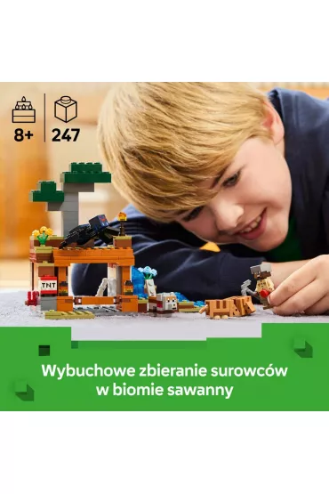 LEGO Minecraft Wyprawa do pancernikowej kopalni 21269