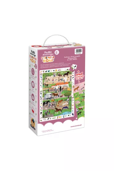 Puzzle obserwacyjne 84 el. Stadnina koni Bright Junior Media