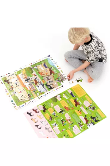 Puzzle obserwacyjne 84 el. Stadnina koni Bright Junior Media