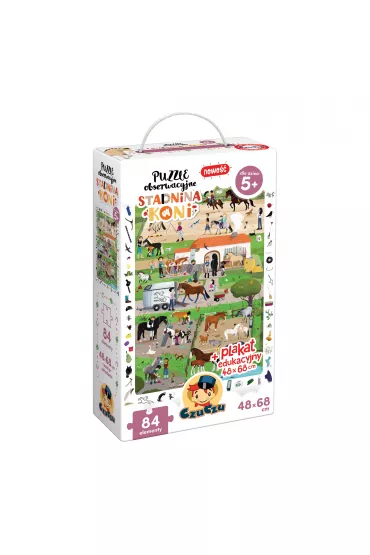Puzzle obserwacyjne 84 el. Stadnina koni Bright Junior Media