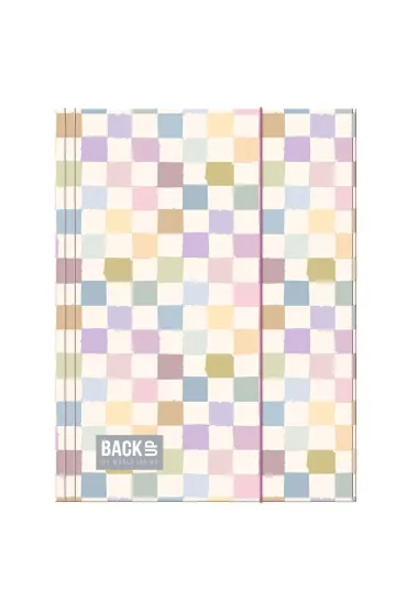 Derform Teczka z gumk� A4 Backup 8 A 01 - Pastelowa Kratka