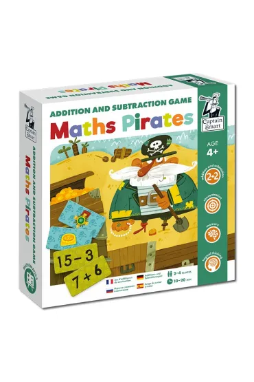 Captain Smart. Maths Pirates. Addition and subtraction game