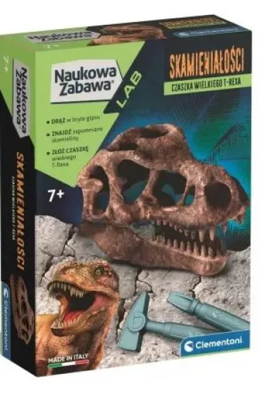 Skamienia�o�ci - Czaszka wielkiego T-Rexa Clementoni