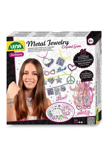Bi�uteria metalowa z kryszta�ami DIY... Lena