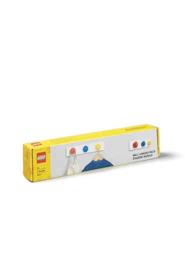 Wieszaki LEGO na listwie Czerwony, niebieski, ��ty