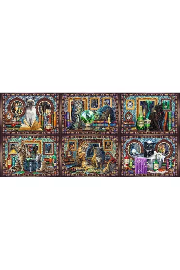 Puzzle 9000 el. Whiskered Wonders Lisa Parker Trefl