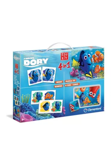 Gdzie jest Dory? Puzzle, memo, dominko, klocki Clementoni - Dory Gdzie Jest