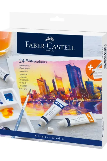 Faber-Castell Farby akwarelowe CS w tubkach 24 kolor�w