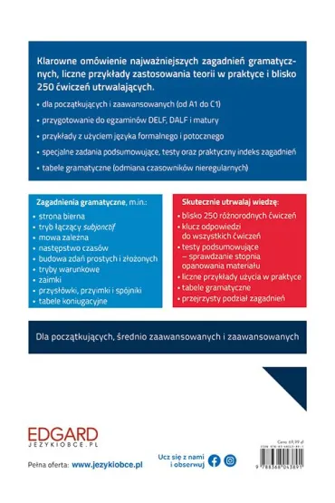 EDGARD. Francuski. Wielka gramatyka j�zyka francuskiego A1-C1 - Ewa  Warmuz