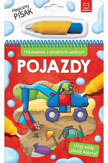 Pojazdy. Malowanka z pisakiem wodnym