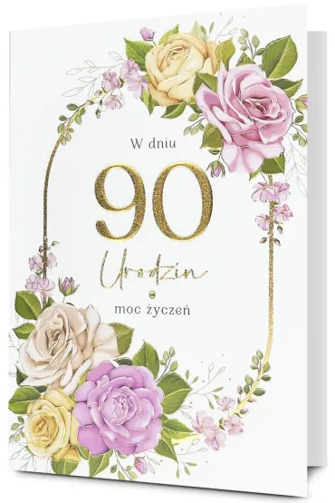 Karnet okazjonalny B6 z kopert� 90 Urodziny PAN DRAGON HM200-3267