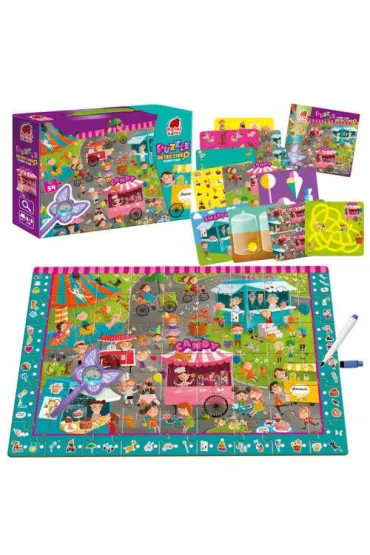 Puzzle edukacyjne 54 el. Detective. Candy Fair Roter Kafer