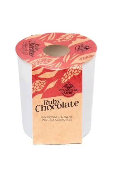 �wieczka sojowa Pow�chaj mnie Ruby Chocolate bia�a 130 ml