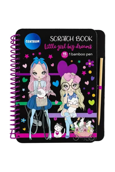 Notes z wydrapywankami z patyczkiem Little Girls Big Dreams