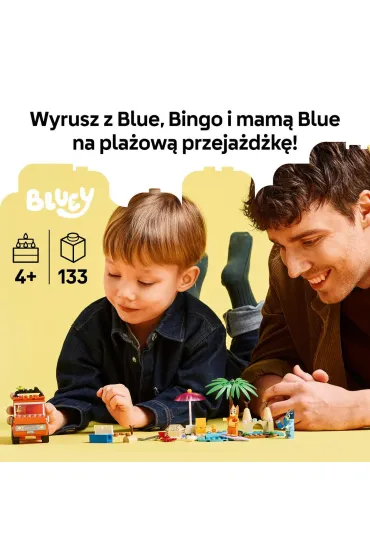 LEGO Bluey Blue i rodzinna wycieczka samochodem 11202