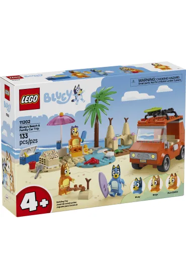 LEGO Bluey Blue i rodzinna wycieczka samochodem 11202