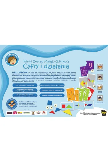 Gra Wielki Zestaw Ma�ego Odkrywcy Cyfry i Dzia�ania - Gra Wielki zestaw ma�ego odkrywcy cyfry