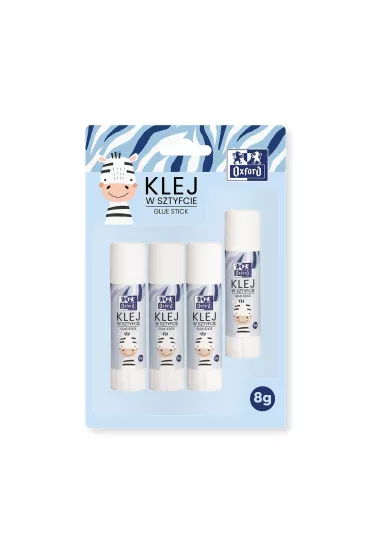 Oxford Klej w sztyfcie Kids bia�y 4 x 8 g