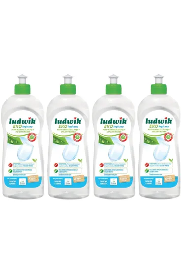 Ludwik P�yn nab�yszczaj�cy do zmywarek Ecolabel Zestaw 4 x 500 ml