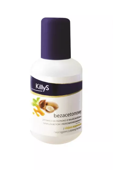 KillyS Acetone-Free Nail Polish Remover bezacetonowy zmywacz do paznokci Olej Arganowy 50 ml