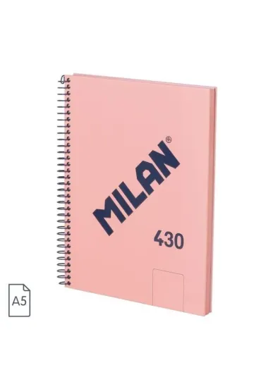 Milan Zeszyt na spirali A5 1918 r�owy czysty 80 kartek