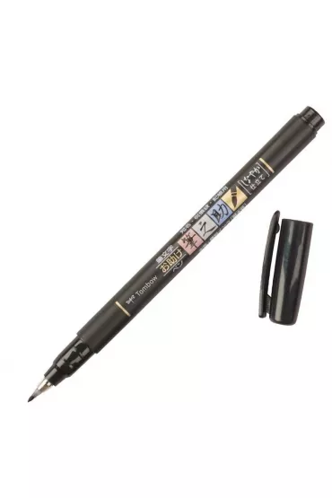 Tombow Flamaster brush pen Fudenosuke czarny 6 szt.