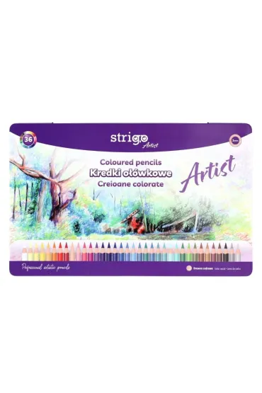 Strigo Kredki o��wkowe okr�g�e Artist 36 kolor�w