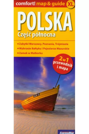 Polska. Cz�� p�nocna 2w1. Przewodnik i mapa