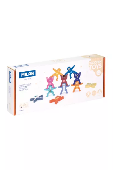 Figurki do uk�adania Wie�y kosmit�w, drewniana zabawka edukacyjna Milan