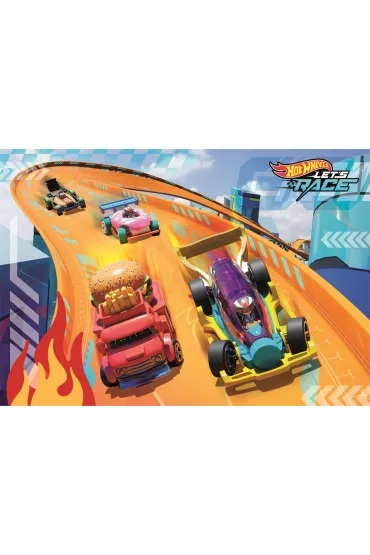 Puzzle 24 el. Maxi SuperColor. Hot Wheels Clementoni