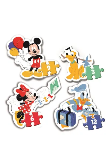 Moje pierwsze puzzle - 4w1 Myszka Miki Clementoni