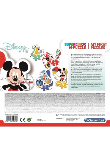 Moje pierwsze puzzle - 4w1 Myszka Miki Clementoni