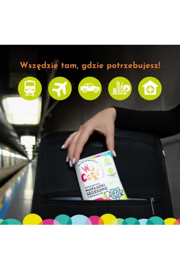 Wucetki Jednorazowe papierowe nak�adki na toalet� z wygodnymi brzegami XXL dla dzieci i doros�ych 6 x 10 szt.