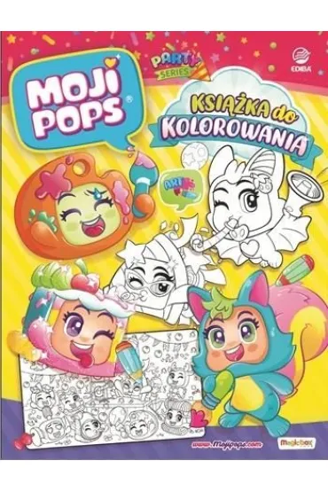 MojiPops Ksi��ka do kolorowania Seria Party