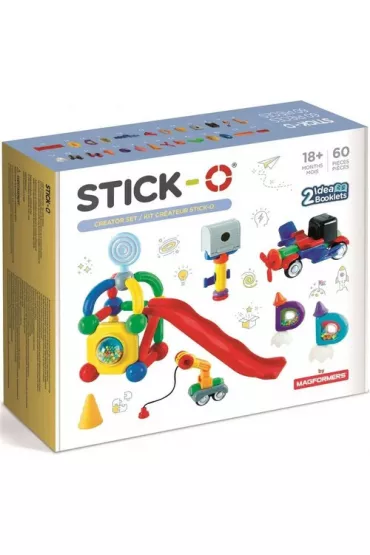 STICK-O Zestaw konstrukcyjny 60 elementw Magformers