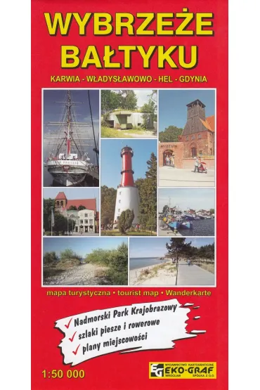 Wybrze�e Ba�tyku Karwia - W�adys�awowo - Hel - Gdynia 1:50 000